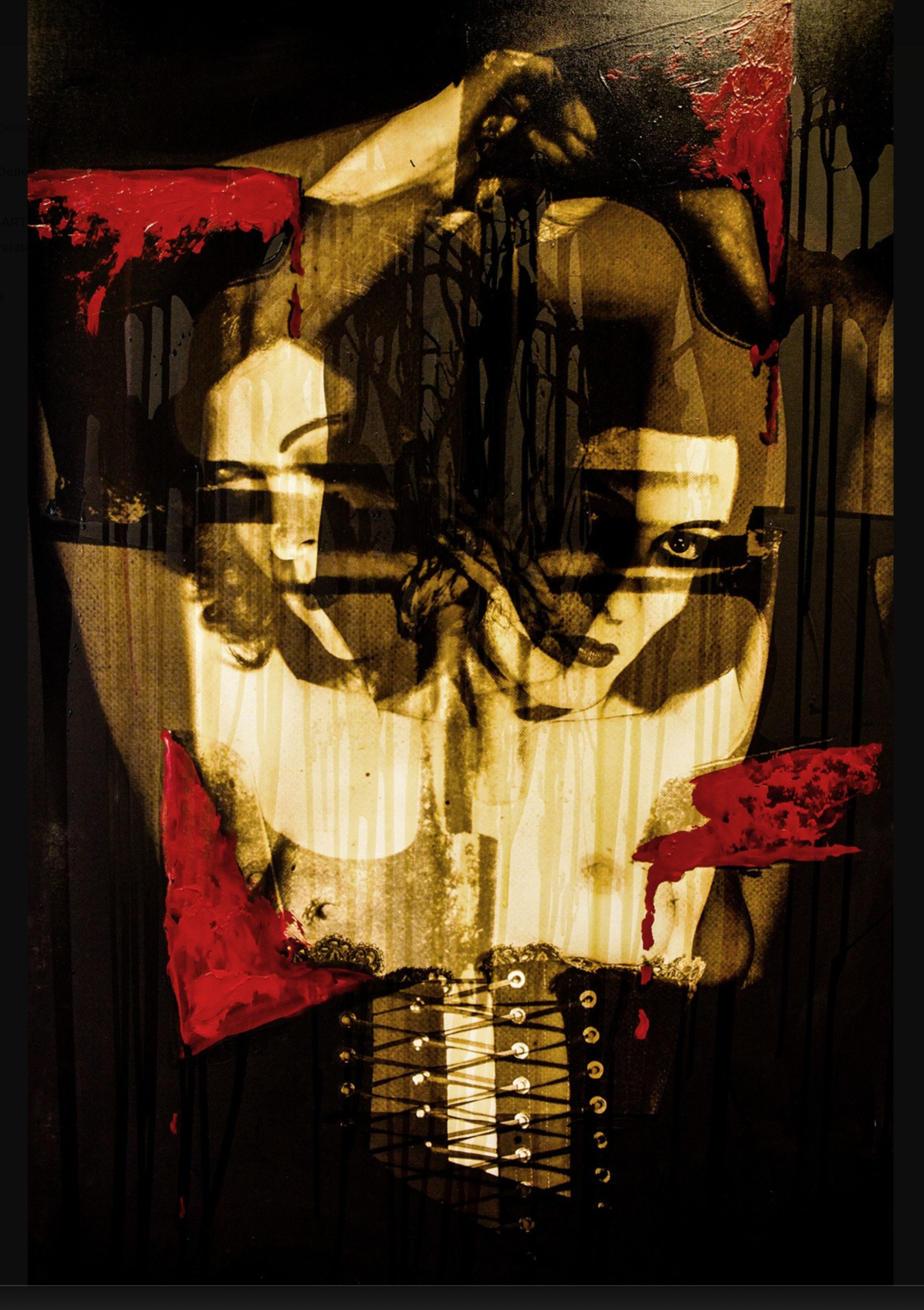 Painting with collage on canvas value 5000 euros 